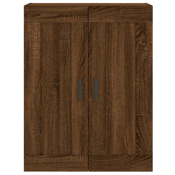vidaXL højskab 69,5x34x180 cm konstrueret træ brun egetræsfarve