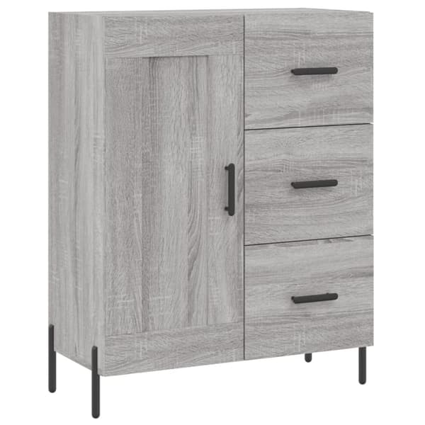 vidaXL Högskåp Grå Sonoma 69,5x34x180 cm konstruerat trä