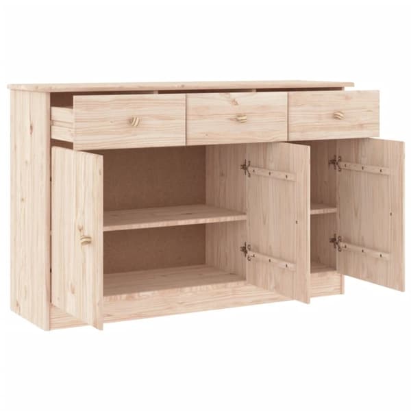 vidaXL skænk ALTA 112x35x73 cm massivt fyrretræ