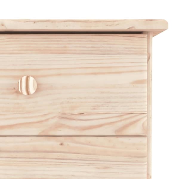 vidaXL Skjenk ALTA 112x35x73 cm heltre furu