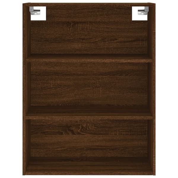 vidaXL højskab 69,5x34x180 cm konstrueret træ brun egetræsfarve