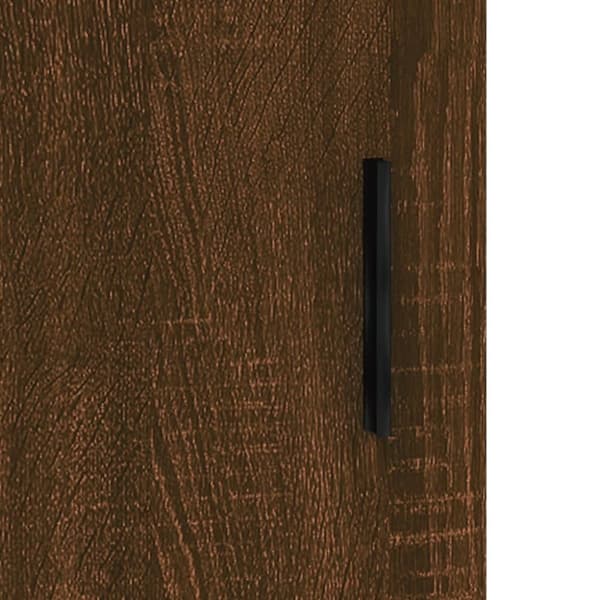 vidaXL højskab 69,5x34x180 cm konstrueret træ brun egetræsfarve