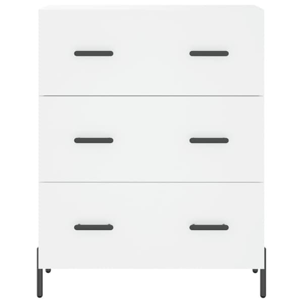 vidaXL Highboard hvit 69,5x34x180 cm konstruert tre