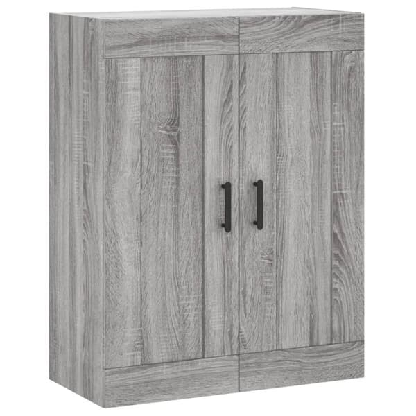 vidaXL højskab 69,5x34x180 cm konstrueret træ grå sonoma-eg