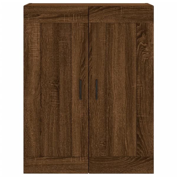 vidaXL højskab 69,5x34x180 cm konstrueret træ brun egetræsfarve