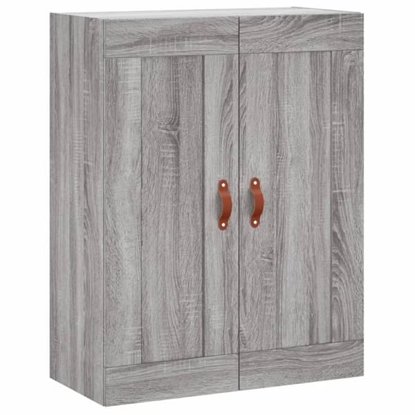 vidaXL højskab 69,5x34x180 cm konstrueret træ grå sonoma-eg
