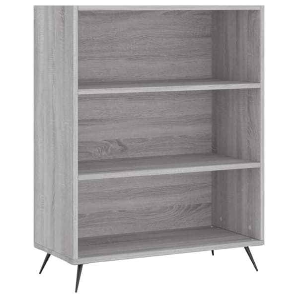 vidaXL højskab 69,5x34x180 cm konstrueret træ grå sonoma-eg