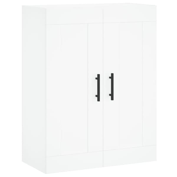 vidaXL Högskåp vit 69,5x34x180 cm konstruerat trä