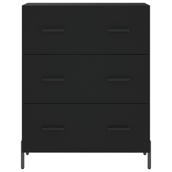 vidaXL Högskåp svart 69,5x34x180 cm konstruerat trä