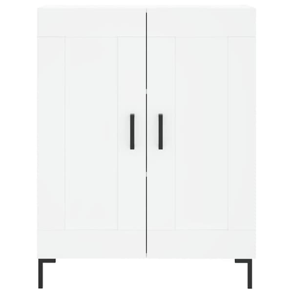 vidaXL Highboard hvit 69,5x34x180 cm konstruert tre