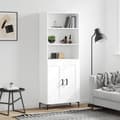 Miniatyrbilde 2 av 11: vidaXL Highboard hvit 69,5x34x180 cm konstruert tre