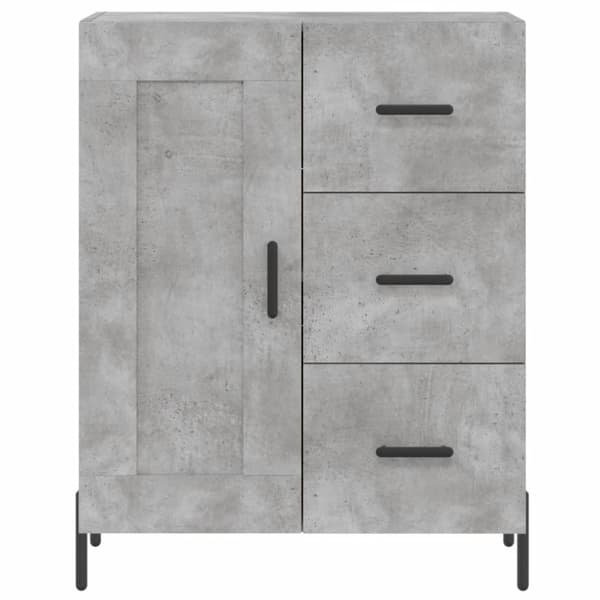 vidaXL højskab 69,5x34x180 cm konstrueret træ betongrå