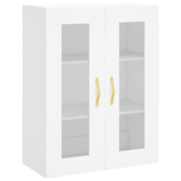 vidaXL Highboard hvit 69,5x34x180 cm konstruert tre