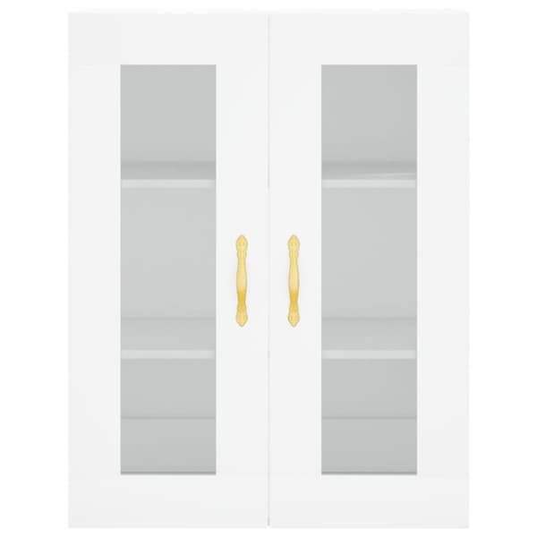 vidaXL Highboard hvit 69,5x34x180 cm konstruert tre