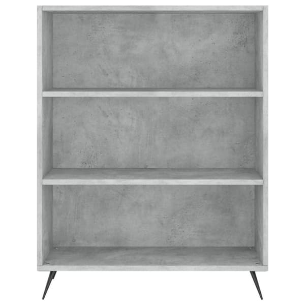 vidaXL Högskåp betonggrå 69,5x34x180 cm konstruerat trä