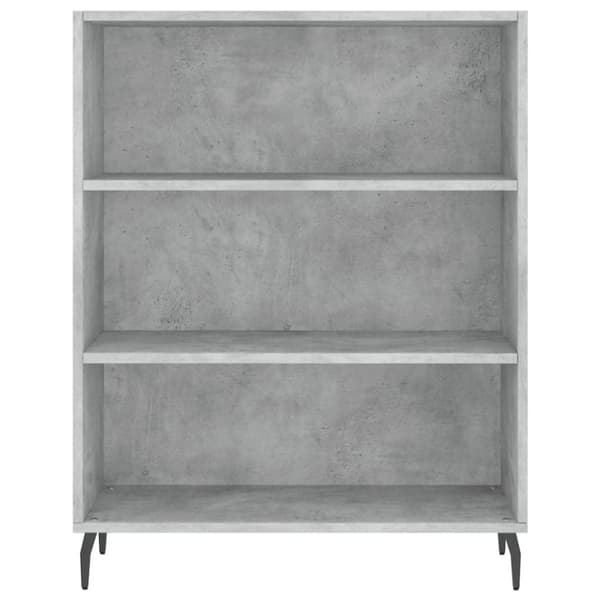 vidaXL Kaappi betoninharmaa 69,5x34x180 cm tekninen puu