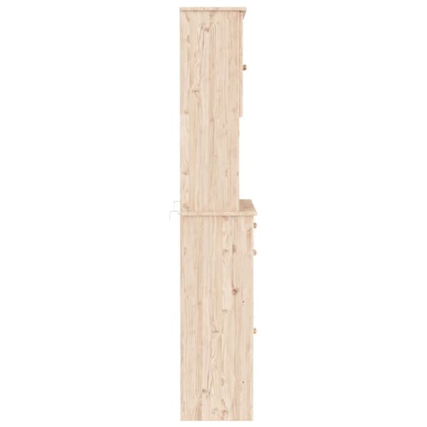 vidaXL Highboard ALTA 77x35x188 cm heltre furu