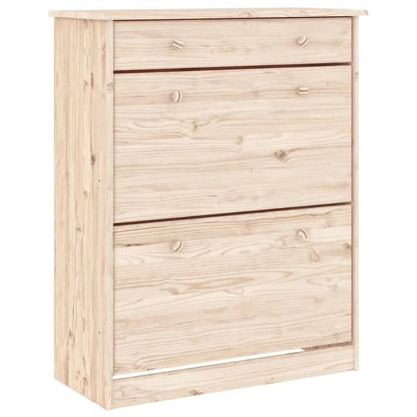 vidaXL Highboard ALTA 77x35x188 cm heltre furu