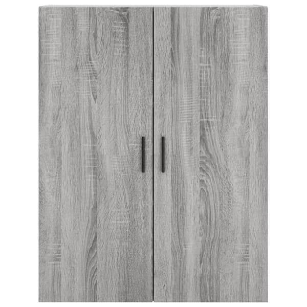 vidaXL Highboard grå sonoma 69,5x34x180 cm konstruert tre