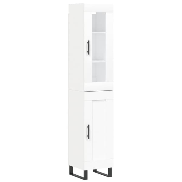 vidaXL skab 34,5x34x180 cm konstrueret træ hvid