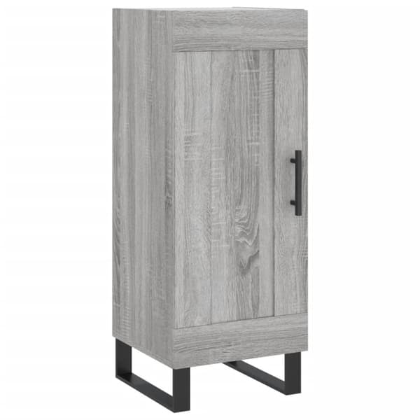 vidaXL højskab 34,5x34x180 cm konstrueret træ grå sonoma-eg