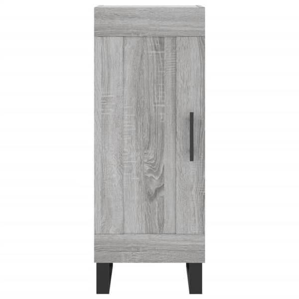 vidaXL højskab 34,5x34x180 cm konstrueret træ grå sonoma-eg