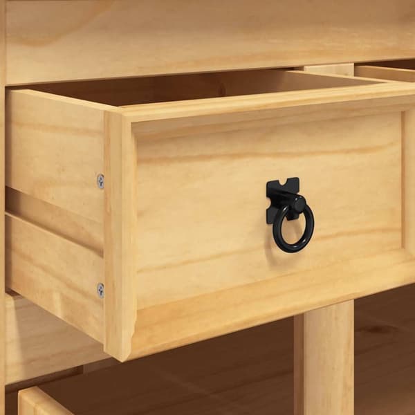 vidaXL Highboard Corona brun 112x43x196 cm heltre meksikansk furu