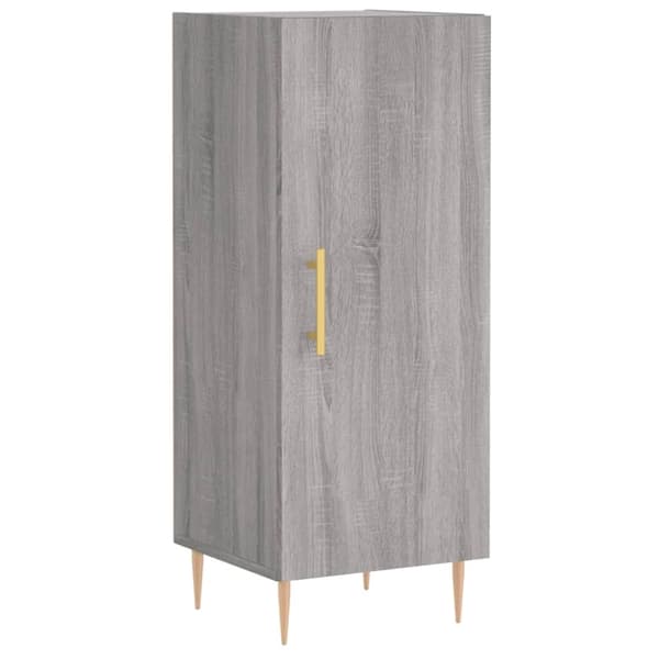 vidaXL Highboard grå sonoma 34,5x34x180 cm konstruert tre