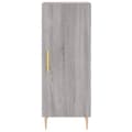 Miniatyrbilde 8 av 11: vidaXL Highboard grå sonoma 34,5x34x180 cm konstruert tre