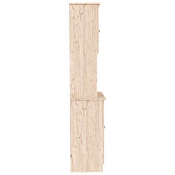 vidaXL skænk ALTA 77x35x165 cm massivt fyrretræ