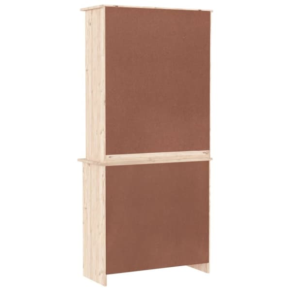 vidaXL skænk ALTA 77x35x165 cm massivt fyrretræ