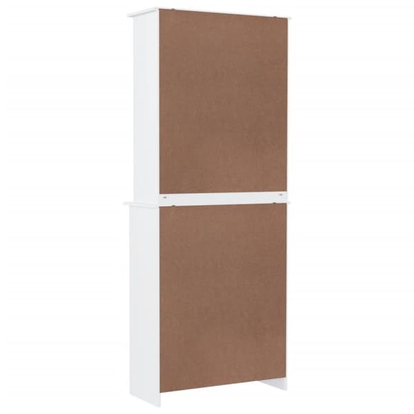 vidaXL Highboard ALTA hvit 77x35x188 cm heltre furu