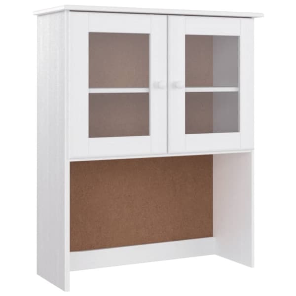 vidaXL Highboard ALTA hvit 77x35x188 cm heltre furu