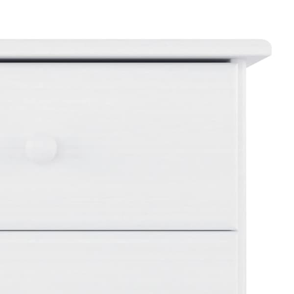 vidaXL Highboard ALTA hvit 77x35x188 cm heltre furu