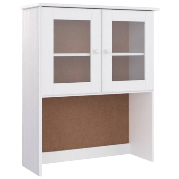 vidaXL Highboard ALTA hvit 77x35x165 cm heltre furu