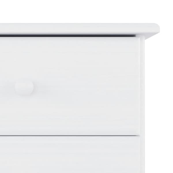 vidaXL Highboard ALTA hvit 77x35x165 cm heltre furu