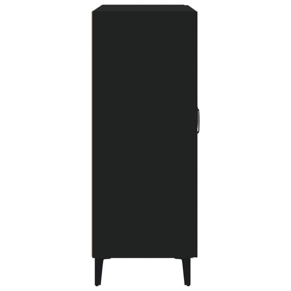 vidaXL Skjenk svart 69,5x34x90 cm konstruert tre