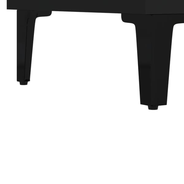 vidaXL skænk 69,5x34x90 cm konstrueret træ sort