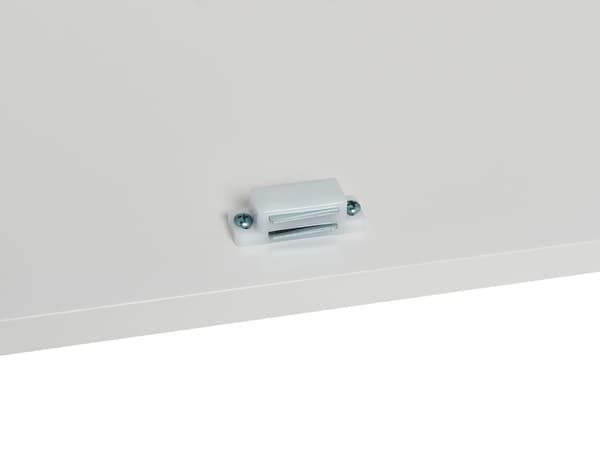 Skænk Lyst Træ Hvid 80 x 40 cm Kommode 2 dørs Design Lavt Skab til Værelse Entre Skandinavisk
