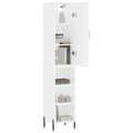 Miniatyrbillede 2 af 11: vidaXL skab 34,5x34x180 cm konstrueret træ hvid