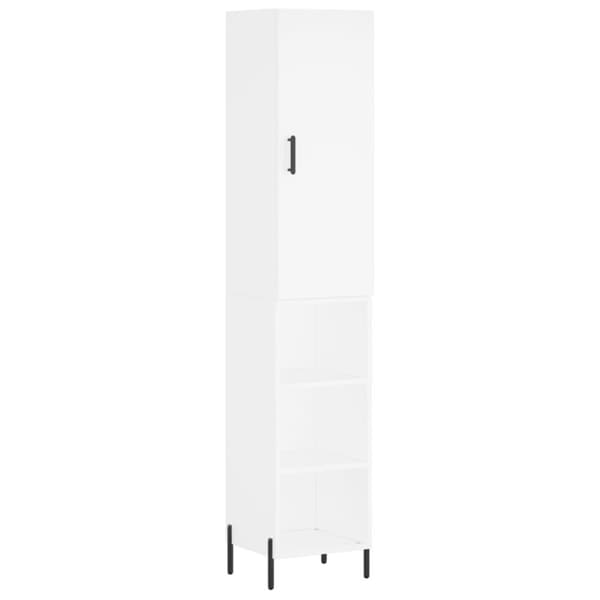 vidaXL skab 34,5x34x180 cm konstrueret træ hvid