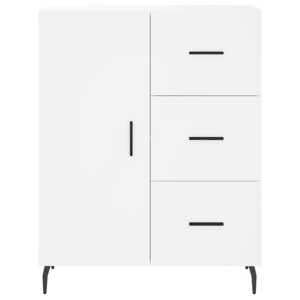 vidaXL højskab 69,5x34x180 cm konstrueret træ hvid