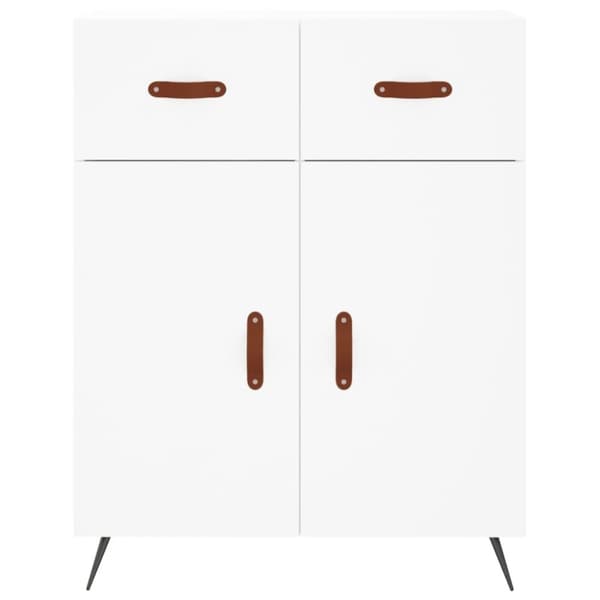 vidaXL højskab 69,5x34x180 cm konstrueret træ hvid