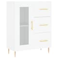 Miniatyrbilde 7 av 11: vidaXL Highboard hvit 69,5x34x180 cm konstruert tre