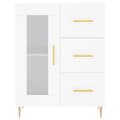 Miniatyrbilde 8 av 11: vidaXL Highboard hvit 69,5x34x180 cm konstruert tre