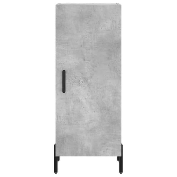vidaXL Kaappi betoninharmaa 34,5x34x180 cm tekninen puu