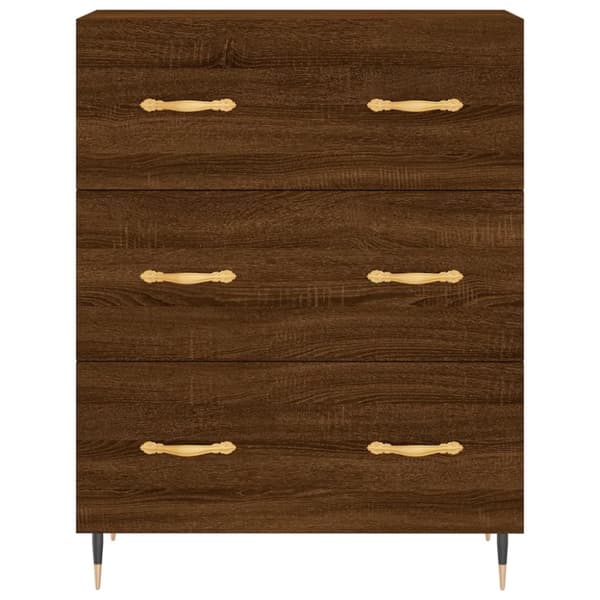 vidaXL Kaappi ruskea tammi 69,5x34x180 cm tekninen puu