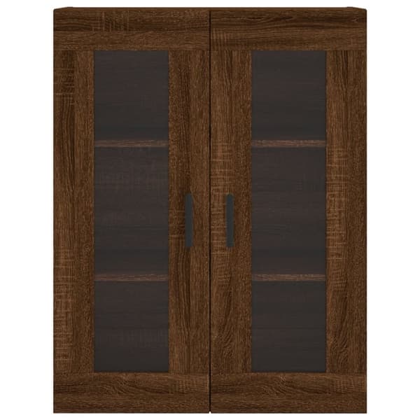 vidaXL højskab 69,5x34x180 cm konstrueret træ brun egetræsfarve