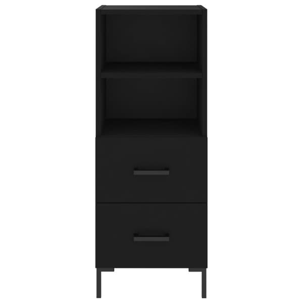 vidaXL skab 34,5x34x180 cm konstrueret træ sort