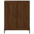 Pikkukuva 4 / 11: vidaXL Senkki ruskea tammi 69,5x34x90 cm tekninen puu